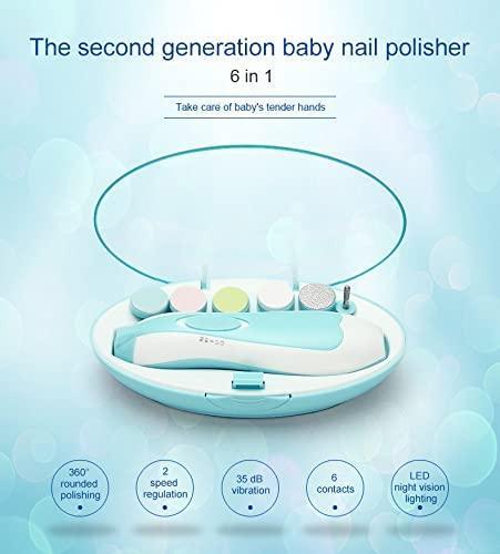 Electric Baby Nail Trimmer With Grinding Heads For Newborn Infant And Toddler2