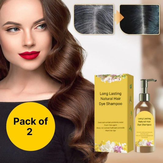 Japanese Long Lasting Natural Hair Dye Shampoo ( Buy 1 Get 1 Free )