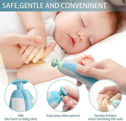 Electric Baby Nail Trimmer With Grinding Heads For Newborn Infant And Toddler2